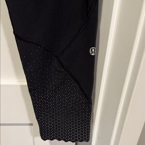 Lululemon Black Leggings with Reflective Dots